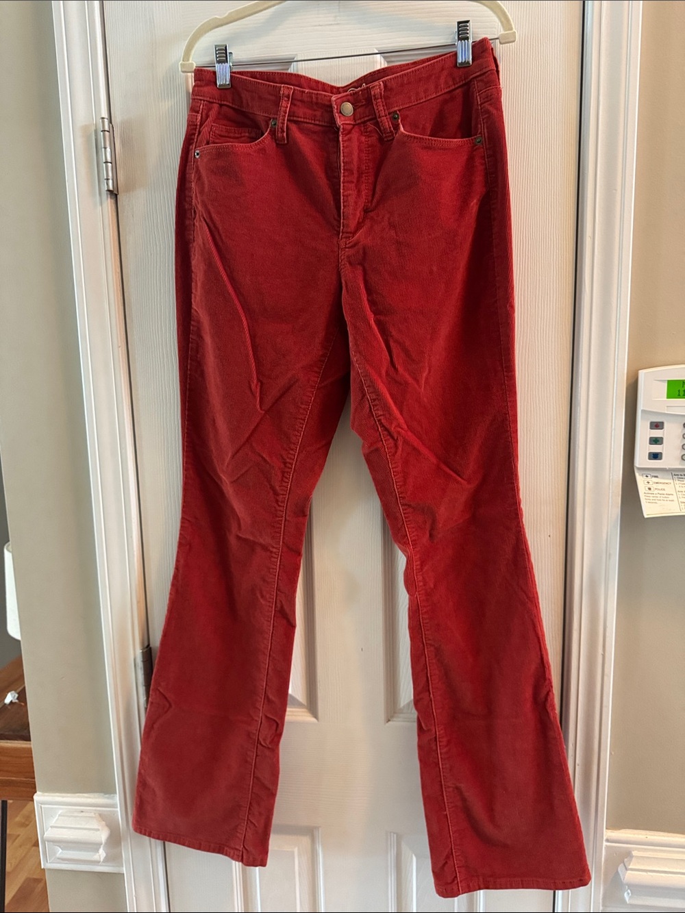 Universal Thread Women's burnt Red Corduroy Flare Pants